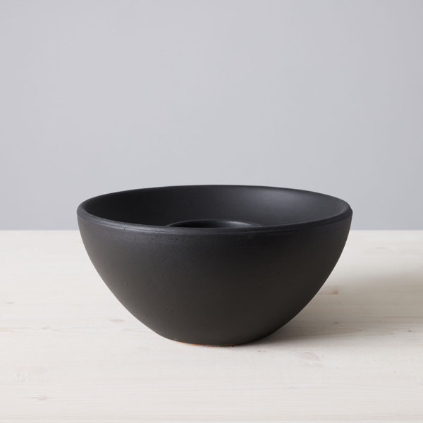 TerraFlame Basin Concrete Table Top Gel Fuel Fire Bowl Indoor and